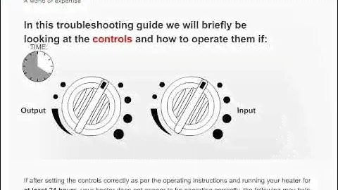Dimplex XL Storage Heater Video Help Guide