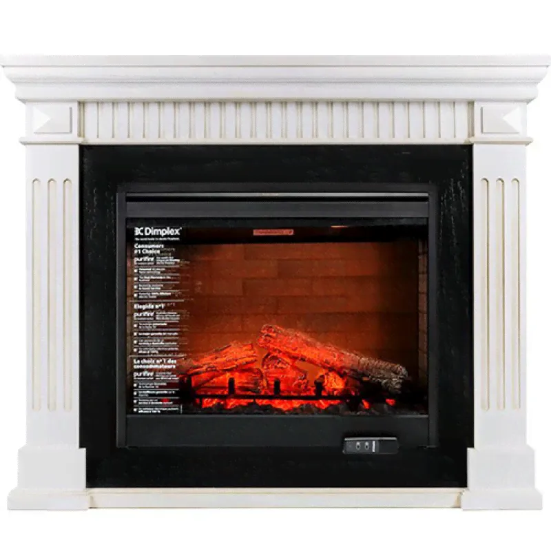 Электрокамин Dimplex America с очагом Symphony DF3020-INT слоновая кость с патиной-0