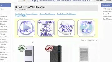 Electric wall heaters for small rooms
