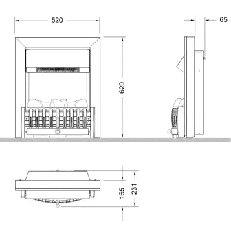 Электрокамин DANVILLE BLACK FB2 (Dimplex)-0
