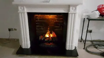 Dimplex silverton opti-myst fireplace basket and surround