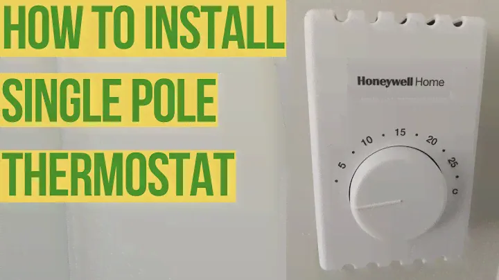 HOW TO install A single pole Wall mount THERMOSTAT
