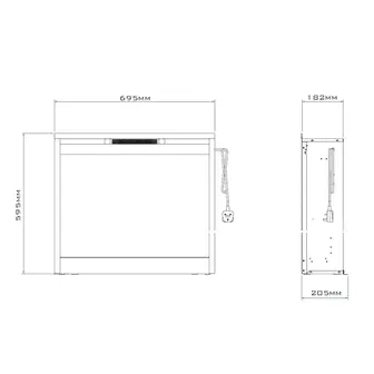 Электрокамин SYMPHONY 26'' DF2624-L (Dimplex)