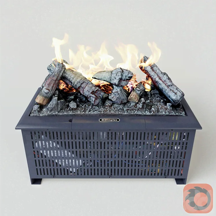 Dimplex opti-myst cassette 400 - Камин - 3D модель-0