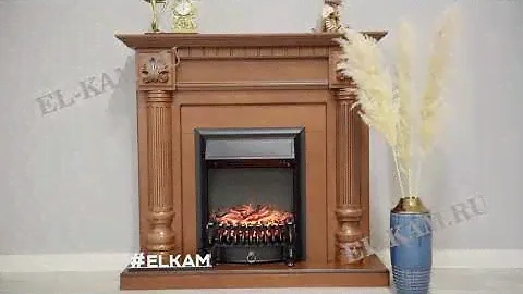 Электрокамин Edinburg  с очагом Fobos Blask