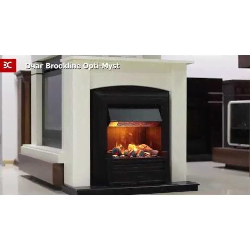 Электрокамин Dimplex Martin с очагом Brookline Black белый-3