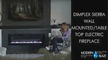 Dimplex Sierra Wall Mounted/Tabletop Electric Fireplace