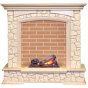Электрокамин Dimplex Preston с очагом Cassette 400 NH белый/слоновая кость с патиной