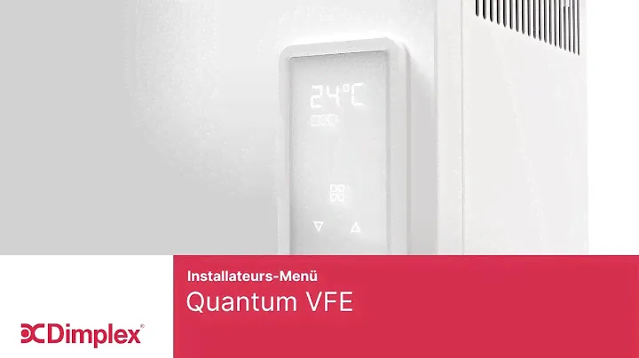 Wärmespeicher Quantum VFE - Installateurmenü | Dimplex