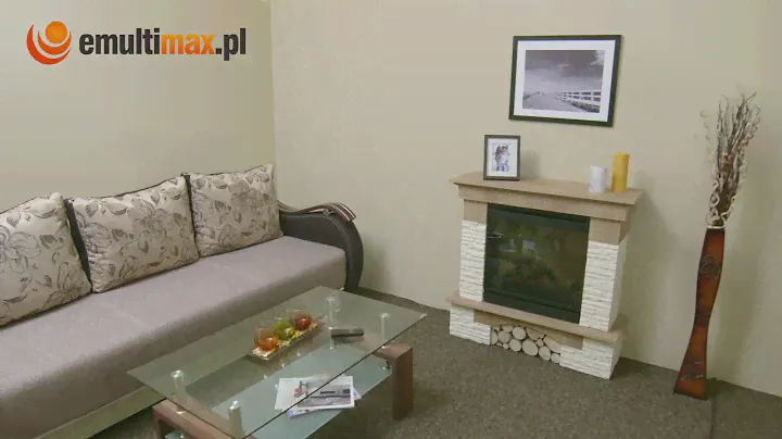 Kominek elektryczny PORTO Dąb/Beż - Dimplex Optiflame