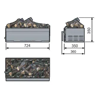 Электрокамин CASSETTE L (Dimplex)-0
