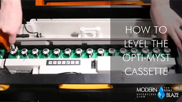 How to level the Opti myst cassette | Dimplex