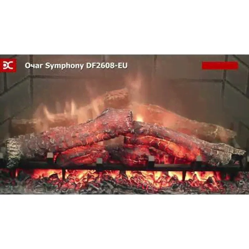 Электрокамин Dimplex California с очагом Symphony DF2608-INT алебастр-0