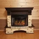 Электрокамин Dimplex Pierre Luxe с очагом Cassette 400 камень шампань/венге