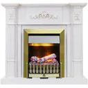 Электрокамин Dimplex Martin с очагом Danville Antique Brass белый