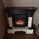 Электрокамин Dimplex Pierre Luxe с очагом Cassette 400 камень шампань/венге